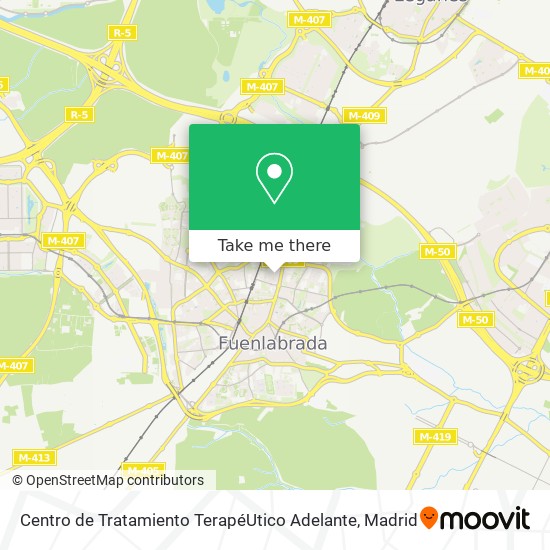 Centro de Tratamiento TerapéUtico Adelante map