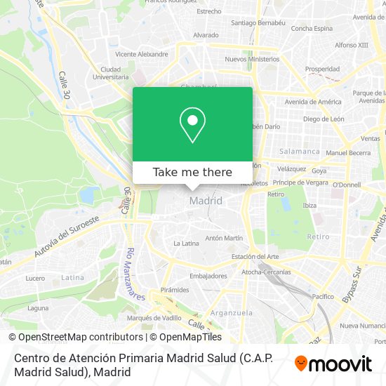 Centro de Atención Primaria Madrid Salud (C.A.P. Madrid Salud) map