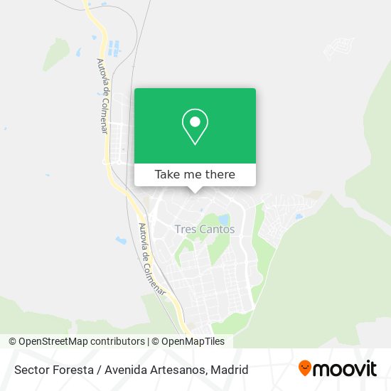 Sector Foresta / Avenida Artesanos map