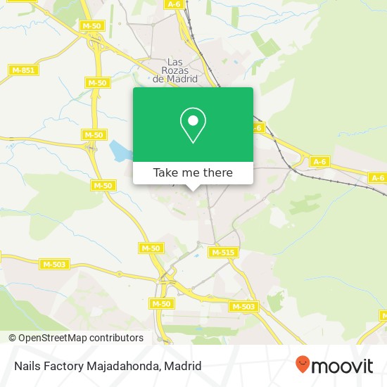 Nails Factory Majadahonda map