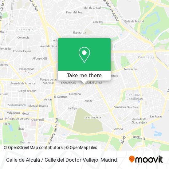 Calle de Alcalá / Calle del Doctor Vallejo map