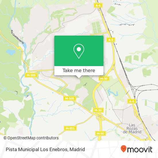 Pista Municipal Los Enebros map