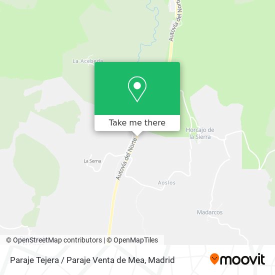 Paraje Tejera / Paraje Venta de Mea map