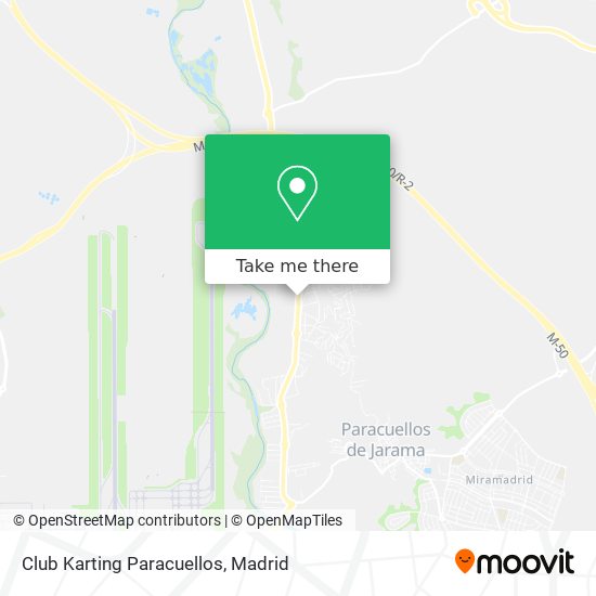 mapa Club Karting Paracuellos