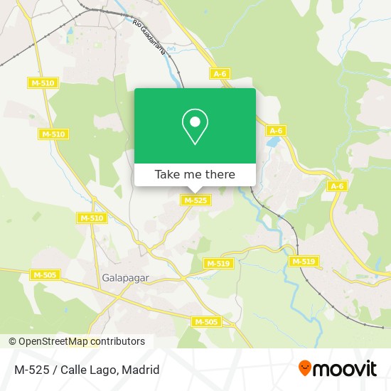 mapa M-525 / Calle Lago