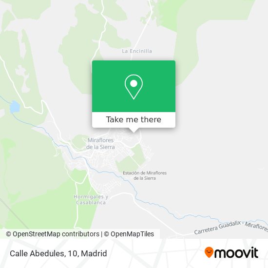 Calle Abedules, 10 map