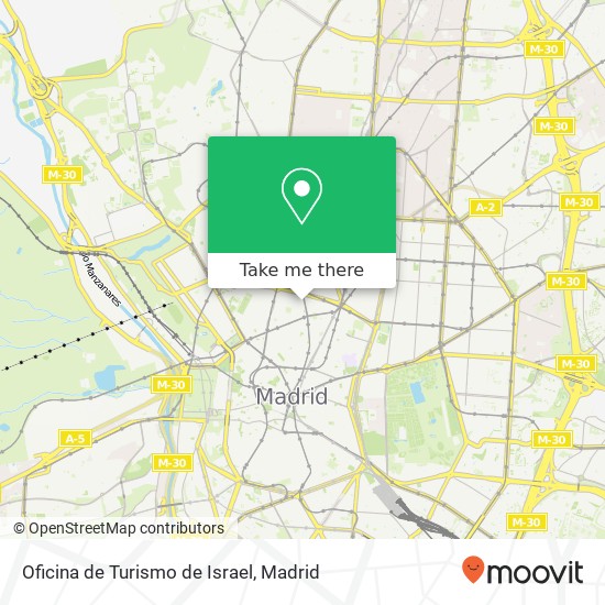 Oficina de Turismo de Israel map