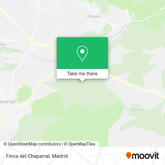 Finca del Chaparral map