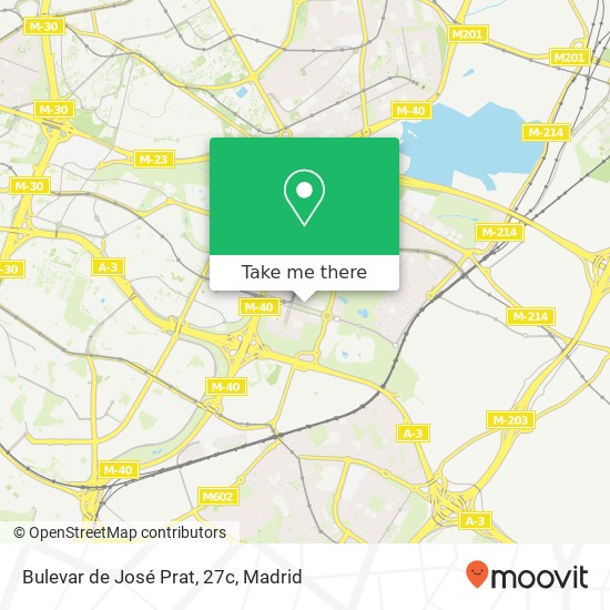 mapa Bulevar de José Prat, 27c