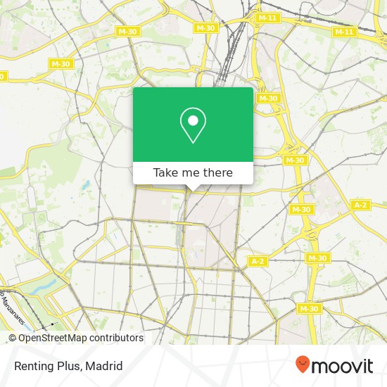 mapa Renting Plus