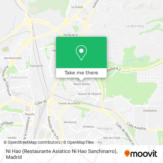 Ni Hao (Restaurante Asiatico Ni Hao Sanchinarro) map