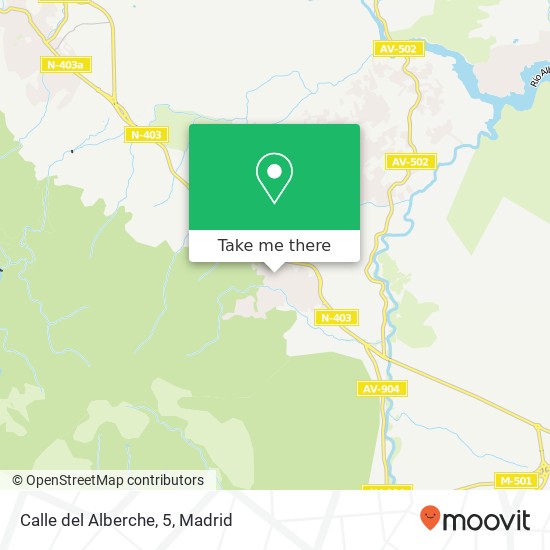 mapa Calle del Alberche, 5