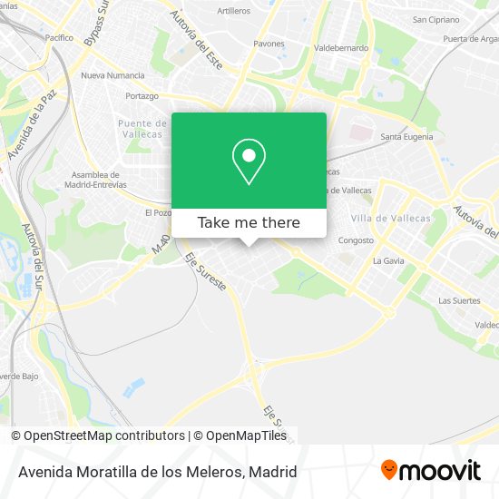 Avenida Moratilla de los Meleros map