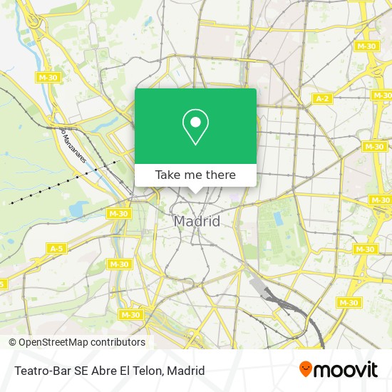 Teatro-Bar SE Abre El Telon map