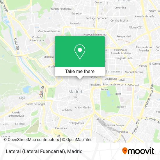 Lateral (Lateral Fuencarral) map