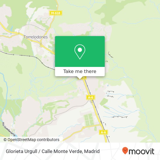 mapa Glorieta Urgull / Calle Monte Verde