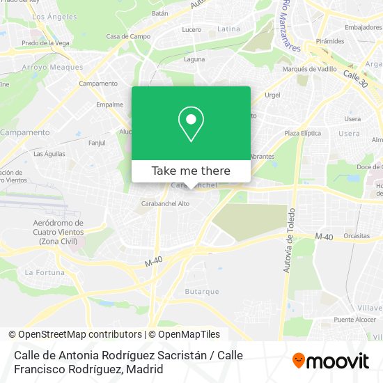 Calle de Antonia Rodríguez Sacristán / Calle Francisco Rodríguez map