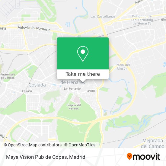 Maya Vision Pub de Copas map