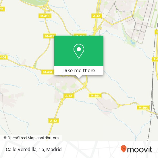 mapa Calle Veredilla, 16