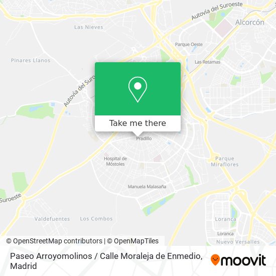 Paseo Arroyomolinos / Calle Moraleja de Enmedio map