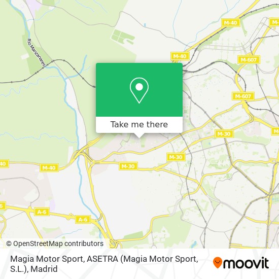 Magia Motor Sport, ASETRA map
