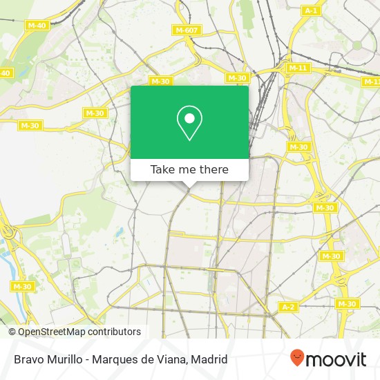 Bravo Murillo - Marques de Viana map