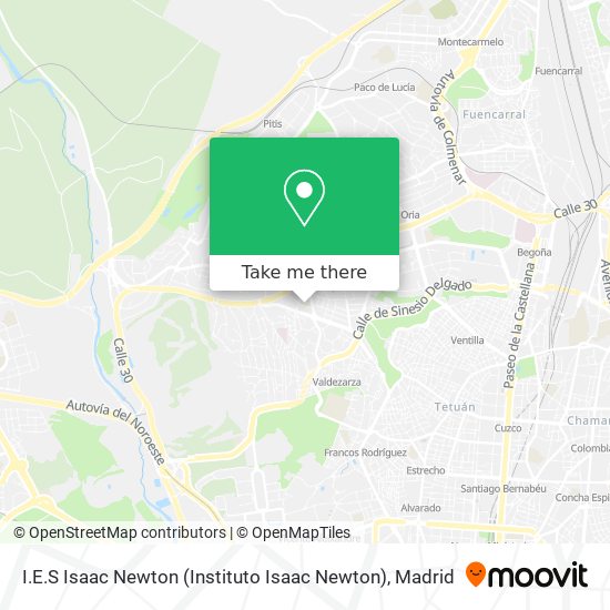 I.E.S Isaac Newton (Instituto Isaac Newton) map