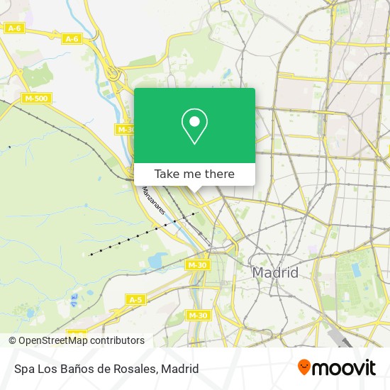 Spa Los Baños de Rosales map