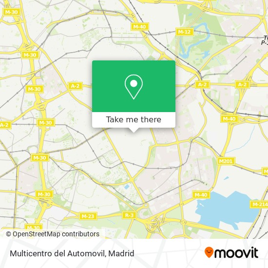 mapa Multicentro del Automovil