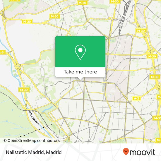 Nailstetic Madrid map