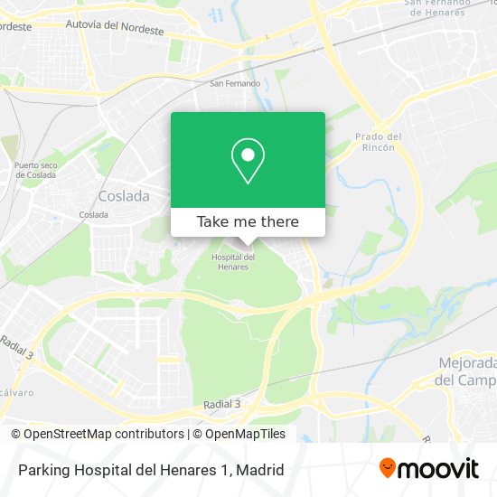 Parking Hospital del Henares 1 map