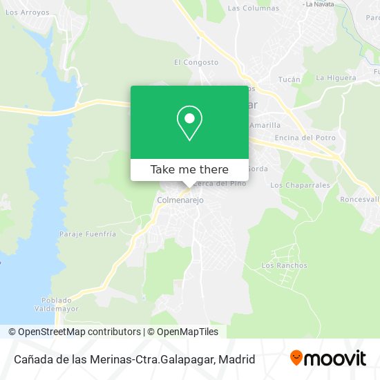 Cañada de las Merinas-Ctra.Galapagar map