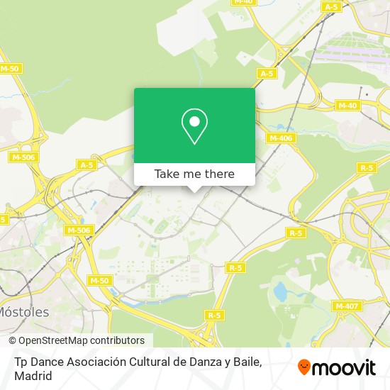 mapa Tp Dance Asociación Cultural de Danza y Baile