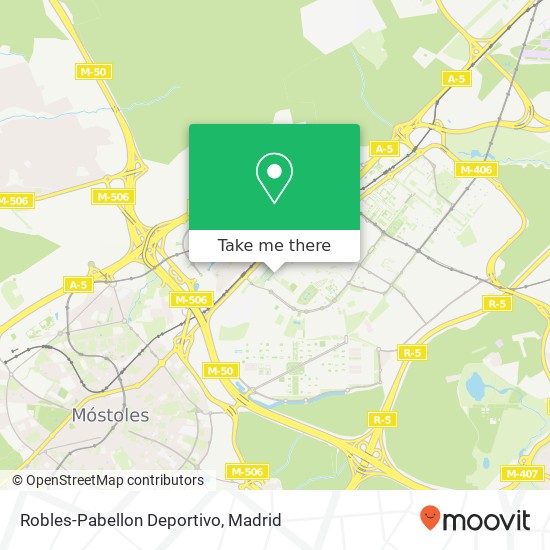 mapa Robles-Pabellon Deportivo