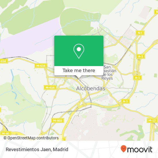 Revestimientos Jaen map