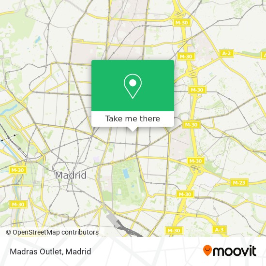 Madras Outlet map