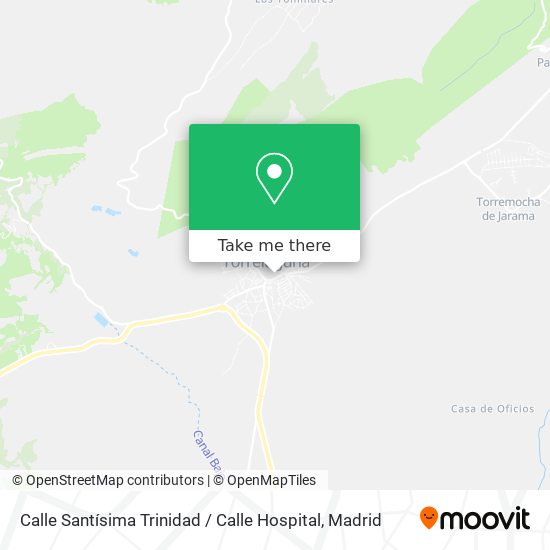 mapa Calle Santísima Trinidad / Calle Hospital