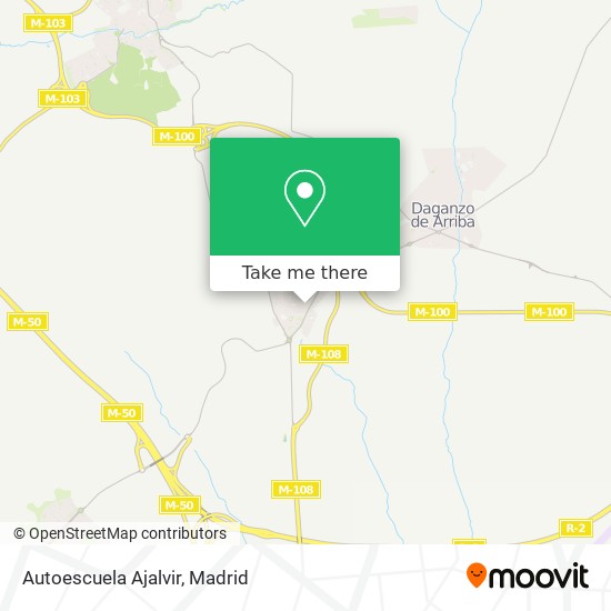 mapa Autoescuela Ajalvir
