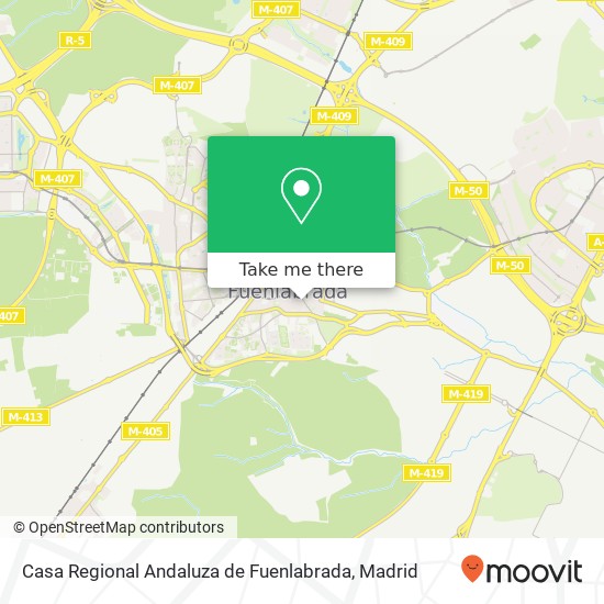 Casa Regional Andaluza de Fuenlabrada map