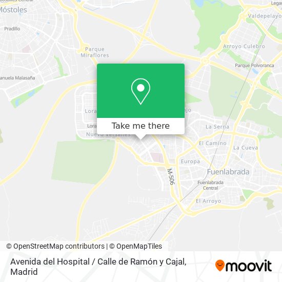 Avenida del Hospital / Calle de Ramón y Cajal map