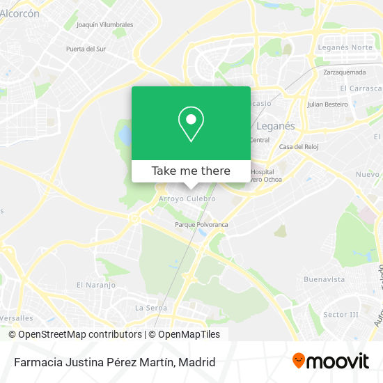 Farmacia Justina Pérez Martín map