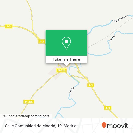 mapa Calle Comunidad de Madrid, 19