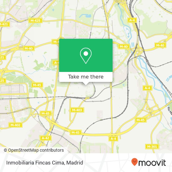 Inmobiliaria Fincas Cima map