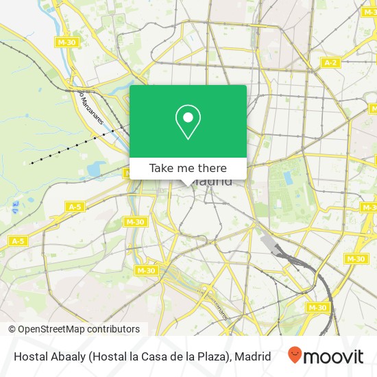 Hostal Abaaly (Hostal la Casa de la Plaza) map