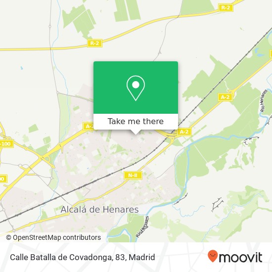 mapa Calle Batalla de Covadonga, 83