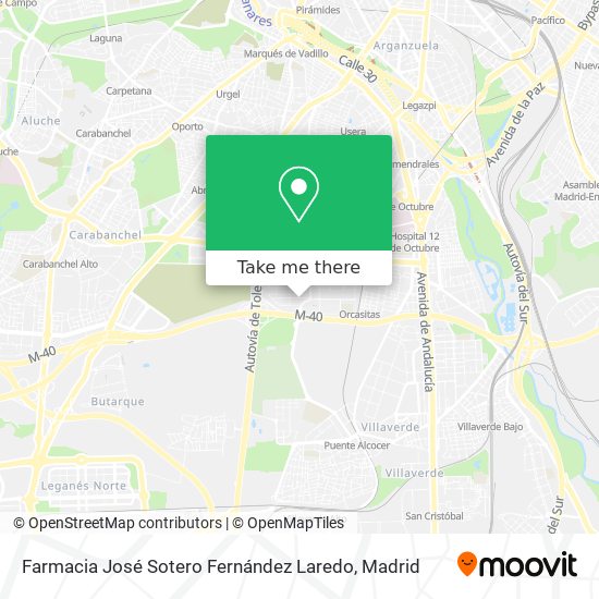 Farmacia José Sotero Fernández Laredo map