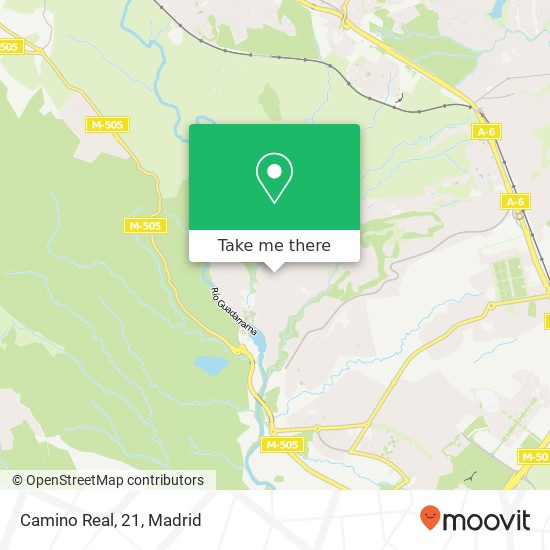 Camino Real, 21 map