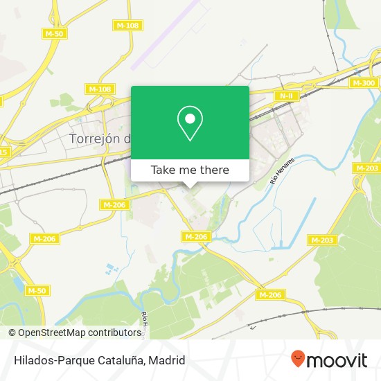 Hilados-Parque Cataluña map