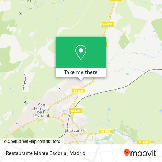 Restaurante Monte Escorial map