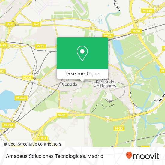 mapa Amadeus Soluciones Tecnologicas